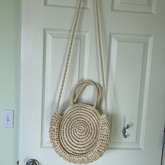 Boho purse from Solid & Strips. Long or short handle with metallic clasp - Picture 2 of 6